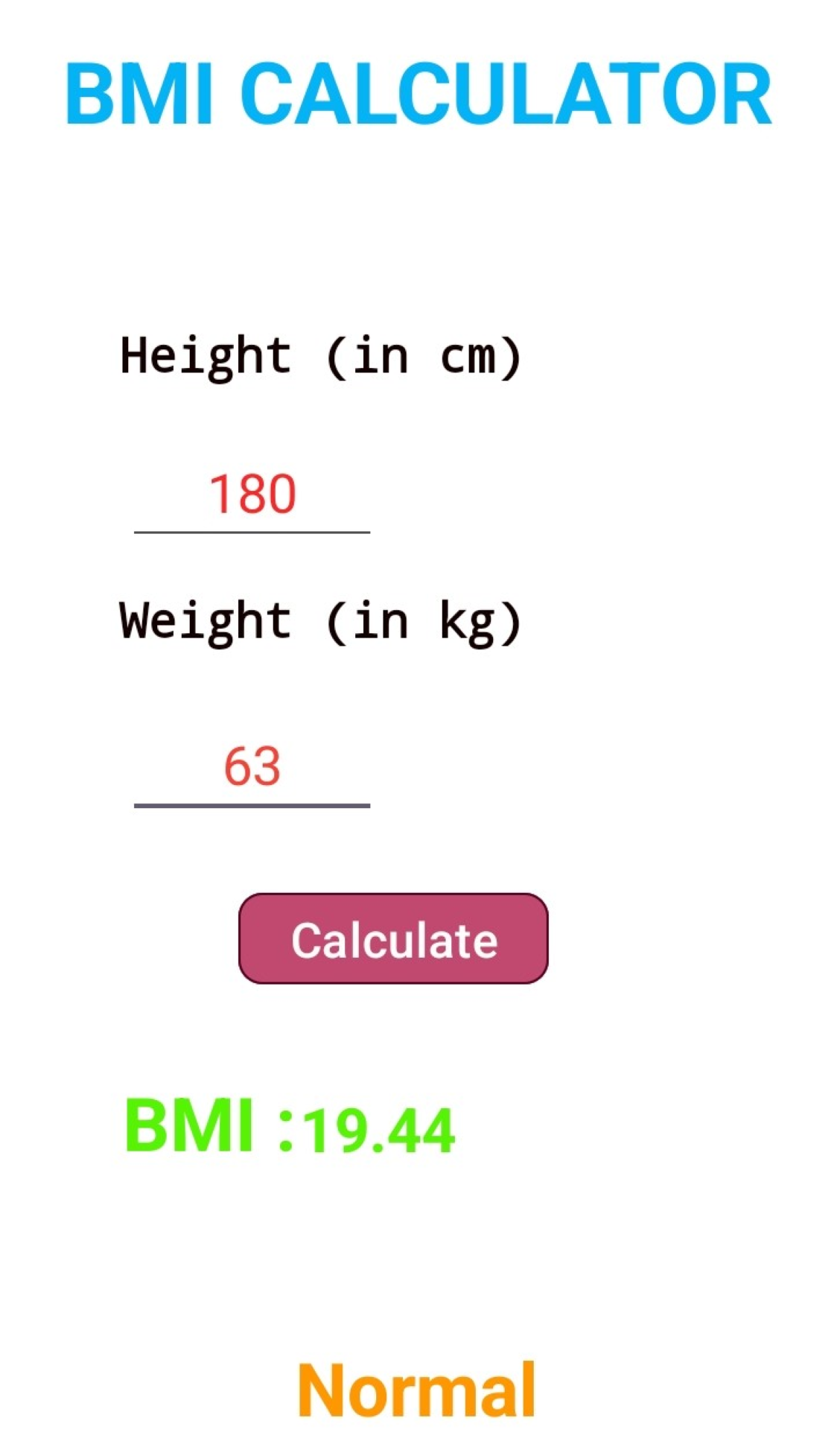 Bmi Calc